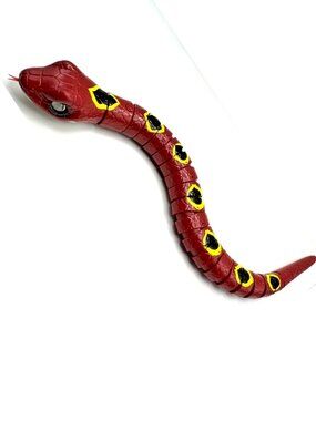 ZURU Robo Alive Slithering Snake Red Cobra Tested Working Batteries Included